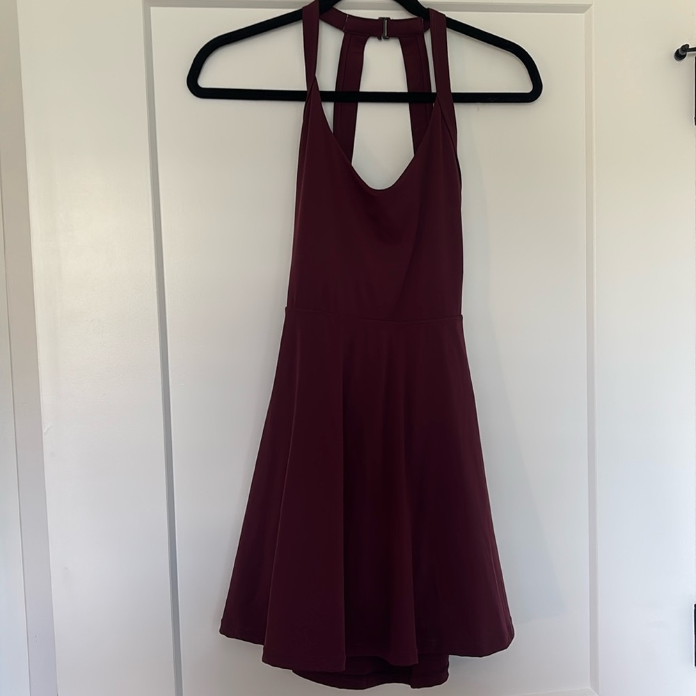 Maroon athletic dress